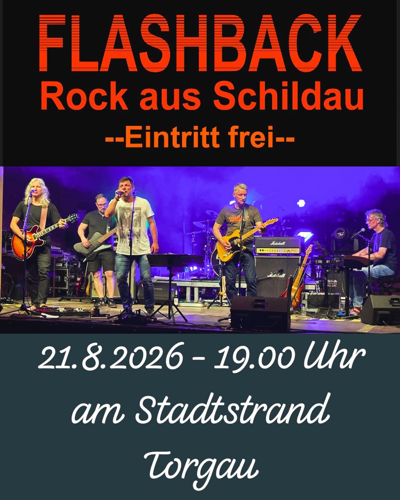 Flashback am Stadtstrand Torgau 21. August 2026 - 19 Uhr